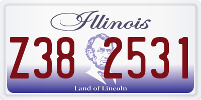 IL license plate Z382531