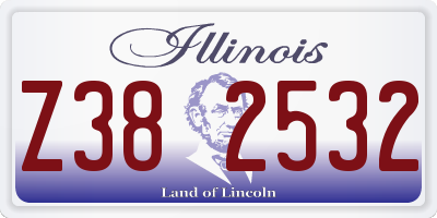 IL license plate Z382532