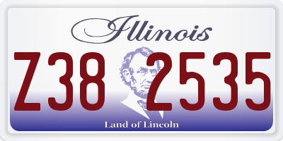 IL license plate Z382535