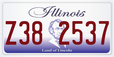 IL license plate Z382537