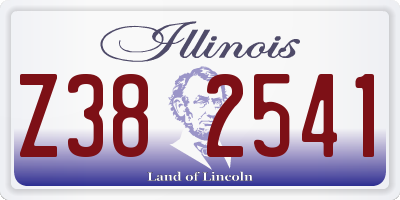 IL license plate Z382541
