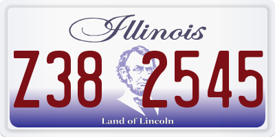 IL license plate Z382545