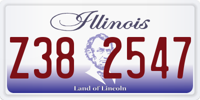 IL license plate Z382547