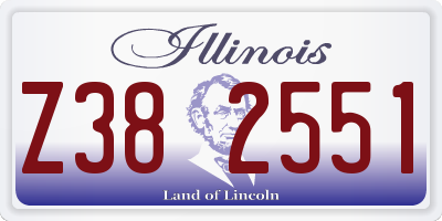 IL license plate Z382551