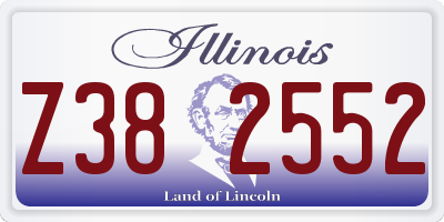 IL license plate Z382552