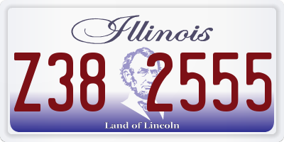 IL license plate Z382555