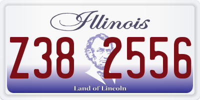 IL license plate Z382556