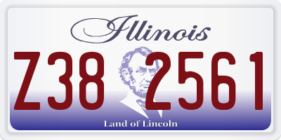 IL license plate Z382561