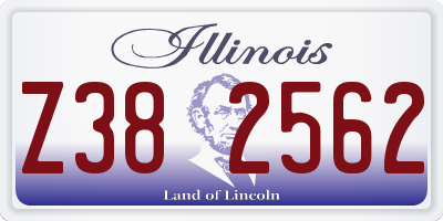 IL license plate Z382562