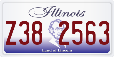 IL license plate Z382563