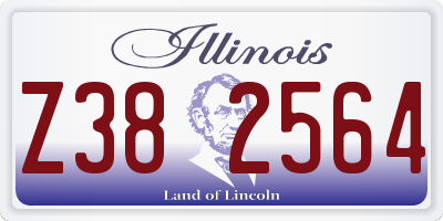 IL license plate Z382564