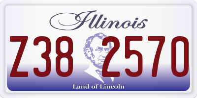 IL license plate Z382570