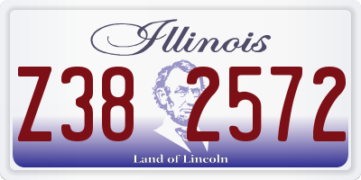 IL license plate Z382572