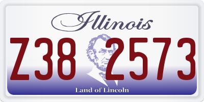 IL license plate Z382573