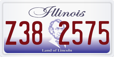 IL license plate Z382575