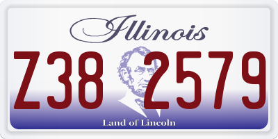 IL license plate Z382579