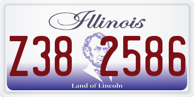IL license plate Z382586