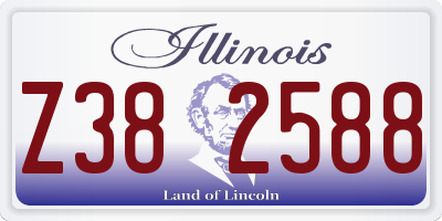 IL license plate Z382588