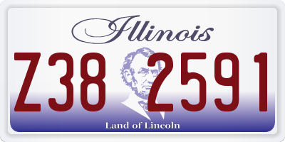 IL license plate Z382591