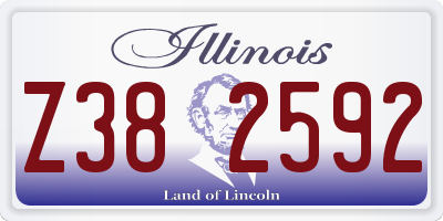IL license plate Z382592