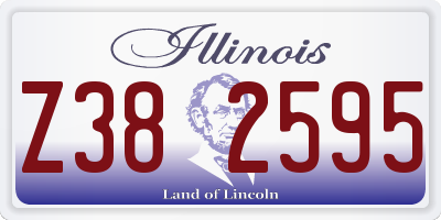 IL license plate Z382595