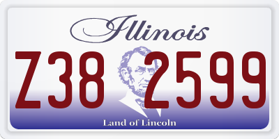IL license plate Z382599