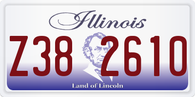 IL license plate Z382610