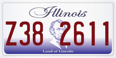 IL license plate Z382611