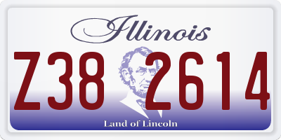 IL license plate Z382614