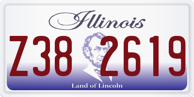 IL license plate Z382619