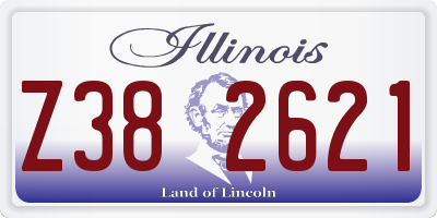 IL license plate Z382621