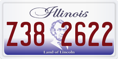 IL license plate Z382622