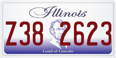 IL license plate Z382623