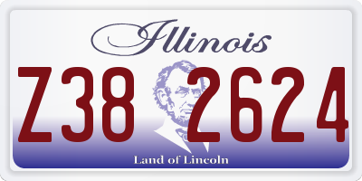 IL license plate Z382624