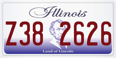 IL license plate Z382626