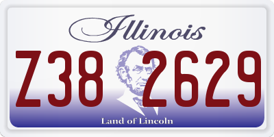 IL license plate Z382629