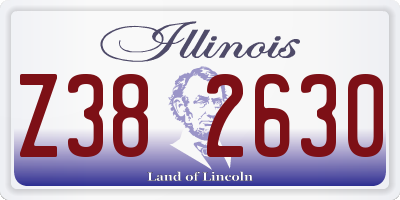 IL license plate Z382630