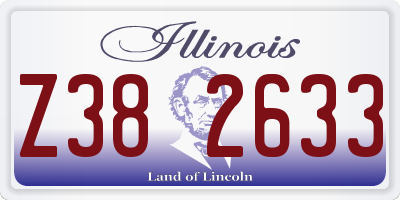 IL license plate Z382633