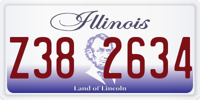 IL license plate Z382634