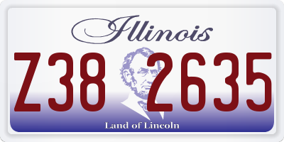 IL license plate Z382635