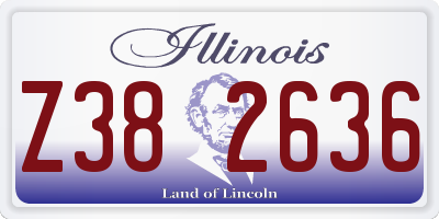 IL license plate Z382636