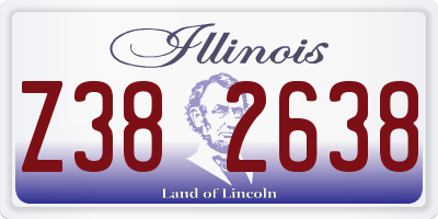 IL license plate Z382638