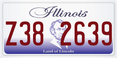 IL license plate Z382639