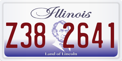 IL license plate Z382641