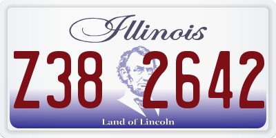 IL license plate Z382642