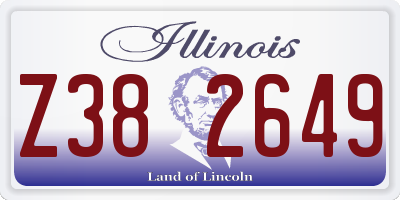 IL license plate Z382649