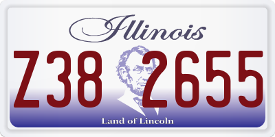 IL license plate Z382655
