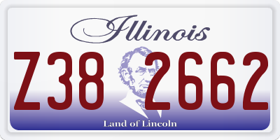 IL license plate Z382662