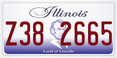 IL license plate Z382665