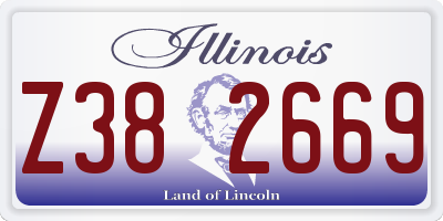 IL license plate Z382669